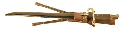 Bayonet Werndl system M1881 and wire cutter