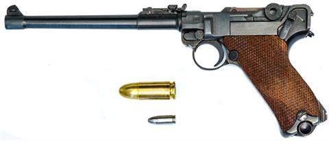 Parabellum, Miniaturwaffe "Lange Pistole 08" (Artilleriemodell), 4,5 mm, #003, § frei ab 18, Zub.