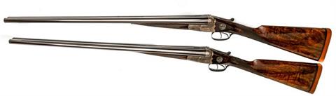 pair of sidelock s/s shotguns W. W. Greener - London & Birmingham model Facile Princeps Grade G60 Royal, 12/65, #55897 & 55898, § D,