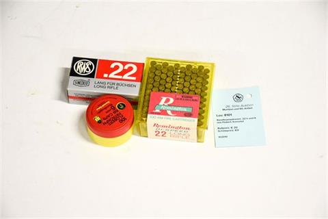 rimfire cartridges .22 lr and 6 mm Flobert, bundle lot