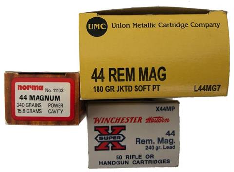 revolver cartridges .44 Magnum, various makers, § B