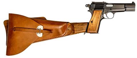 FN Browning High Power Mod. Captain mit Anschlagschaft, 9 mm Luger, #T365002, § B