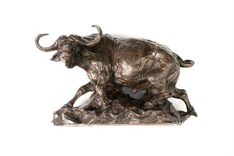 Bronze Skulptur "Büffel" ***