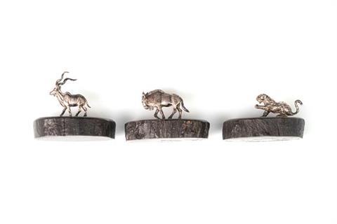 silver sculptures "African Game" by Patrick Mavros ***