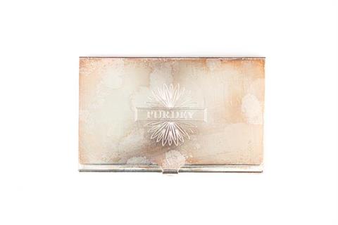 Purdey business card holder silver plated ***