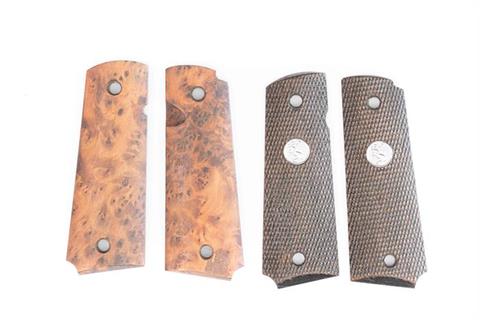 grips for Colt Government M1911A1, 6 pairs and 1 uneven pair