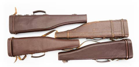 leather leg of mutton case, 4 items