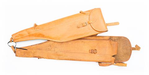 leather leg of mutton case, 2 items