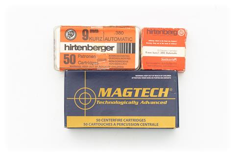 Pistolenpatronen 9 mm Browning kurz, Hirtenberger & Magtech, § B