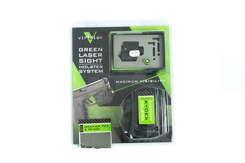 Virifian Green Laser Sight Holster System for Walther P22 & PK380, ***