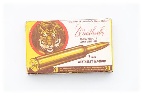 rifle cartridges 7 mm Wby.Mag., Weatherby, § unrestricted