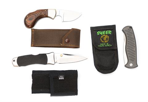 folding knife -bundle lot, 3 items