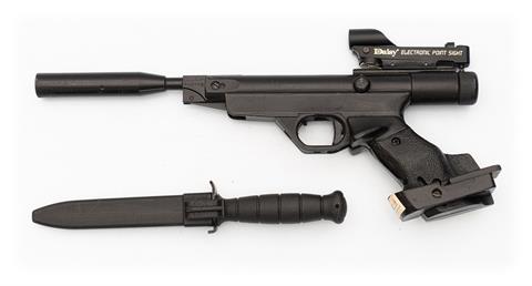 Luftpistole und Glock-Feldnmesser, Konvolut, § frei ab 18
