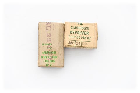 revolver cartridges .380 Mk. II (= .38 S&W), Surplus GB, § B