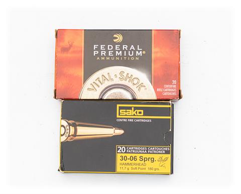 rifle cartridges .30-06 Sprg., § unrestricted