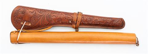 Western saddle rifle scabbard