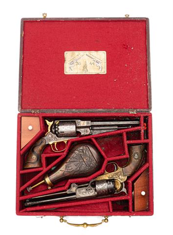 Set of 2 percussion revolvers, both § B model before 1871