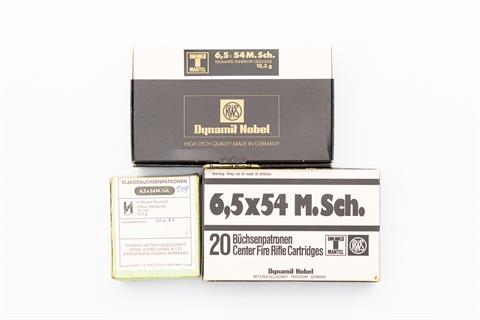 rifle cartridges 6,5 x 54 MS, RWS, § unrestricted