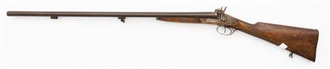 percussion S/S shotgun unknown maker, 12 bore, #without § C