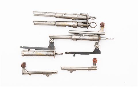 bundle lot, Schmidt-Rubin bolts, M1911 & M1931, 4 items, #377938, 96051, 28825, 538011, § C