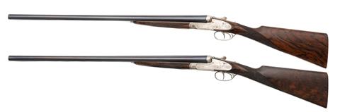 Pair of sidelock S/S shotguns, Armera SL Espagne M219, 12/70, #UA24891, #UA25357, § C