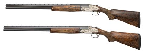 pair of O/U shotguns, Perugini & Visini, 12/70, #2911 und  #2912, § C +ACC