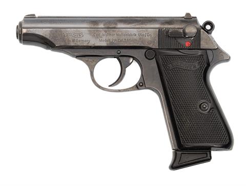 Pistole, Walther PP, Fertigung Manurhin, 7.65 Browning, #84354, § B +ACC