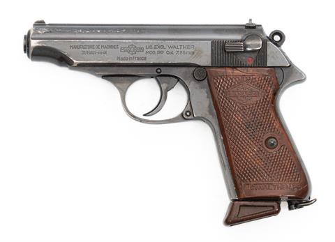 Pistole, Walther PP, Fertigung Manurhin, 7,65 Browning, #373266, §B +ACC