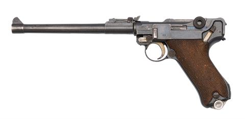 Pistole Parabellum lange Pistole 08 (Artilleriemodell) DWM Kal. 9 mm Luger #3153 § B (W2262-21)