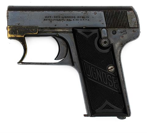 Pistole Lignose "Einhandpistole" Kal. 6,35 Browning #14302 § B (S215913)