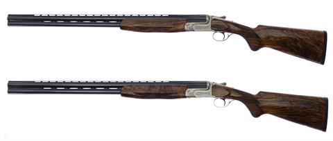 A pair of o/u shotguns Perazzi MX12 cal. 12/70 #135419, #135421 with 2 conversion barrels Kal 20/76, # 135420 135422  §  C  ACC