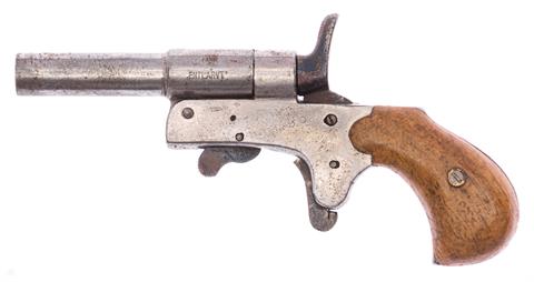 Einzellader-Kipplaufpistole unbekannter deutscher Hersteller "Entlarvt"  Kal. 8 mm Zentralfeuer unbekannt #39 § B (S220267)
