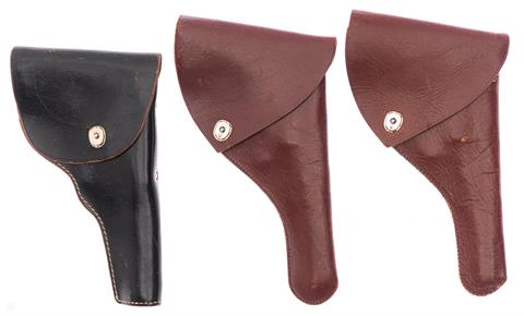 Leather holster convolut of 3 pieces