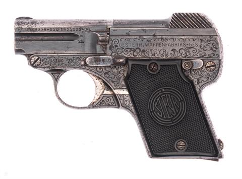 Pistol Steyr-Pieper Kipplauf Mod. 1909 cal. 6,35 Browning #95190 § B (W 569-22)