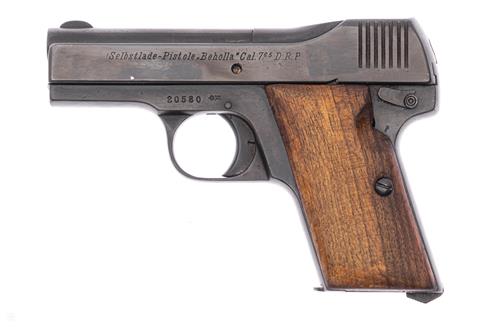 Pistole Becker & Holländer "Beholla"  Kal. 7,65 Browning #20580 § B (V 34)