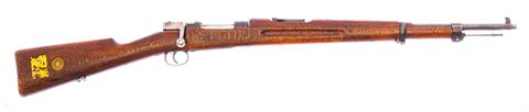 bolt action rifle Mauser 96 Schweden Kurzgewehr m/38 manufacture Husqvarna cal. 6,5 x 55 SE #632480 § C (V 72)