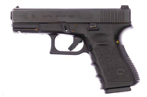 pistol Glock 19 Gen3 cal. 9 x 21 #EUS202 § B +ACC