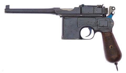 Pistole Mauser C96/12 mit Anschlagschaft nummerngleich Kal. 7,63 Mauser #239850 § B +ACC