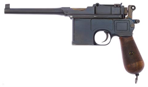 Pistole Mauser C96/12 mit Anschlagschaft Kal. 7,63 Mauser #27100 § B +ACC (V7)