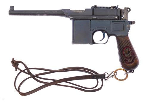 Pistole Mauser C96/16 "Rote 9" mit Anschlagschaft Kal. 9 mm Luger #12207 § B +ACC (V9)