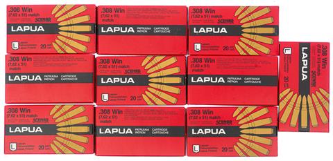 Rifle cartridges 308 Win. Match Scenar Lapua § free from 18