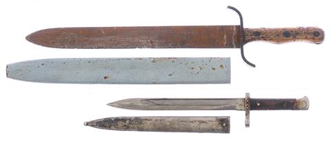 Bayonet and fascine knife mixed lot