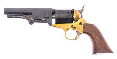 Perkussionsrevolver unbekannter italienischer Hersteller (Replika) Colt 1851 Navy  Kal. 36 #165219 § B Modell vor 1871+ACC