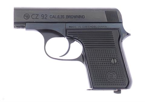 Pistol CZ Modell 92 cal.  6,35 Browning #A7610 § B ***