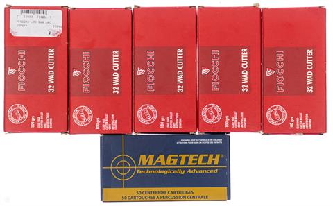 Revolver cartridges .32 S&W Long, Fiocchi and Magtech, § B