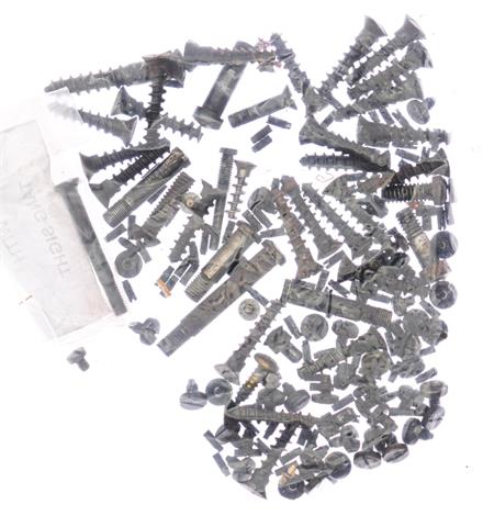 Weapon spare parts various screws, mostly Mauser 98 mixed lot