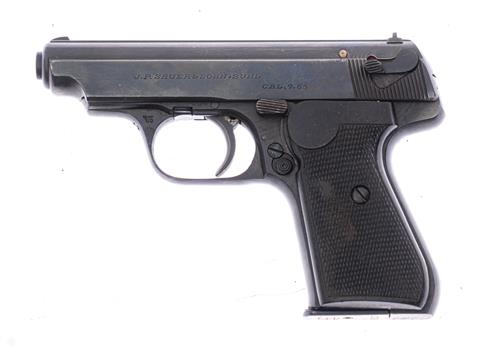 Pistole J.P. Sauer & Sohn Suhl Mod. 38 deutsche Polizei Kal. 7,65 Browning #368593 § B ***