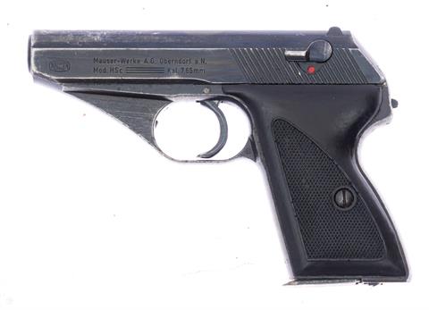 Pistole Mauser Mod. HSc  Kal. 7,65 Browning #97 § B ***