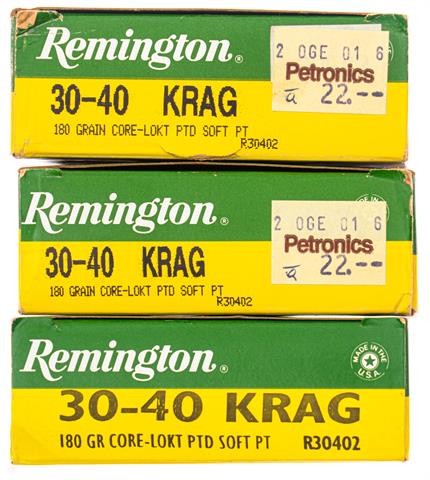 Büchsenpatronen 30-40 Krag Remington § frei ab 18