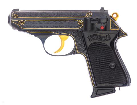 Pistole Walther - Ulm PPK Luxusmodell Kal. 9 mm Kurz / 380 Auto #256115 § B + ACC